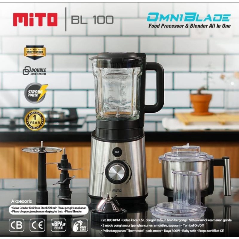 MITO FOOD PROCESSOR BL 100 OMNI BLADE