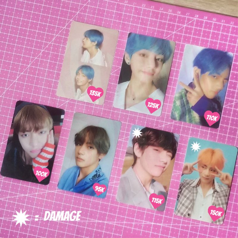 bts taehyung tae v pc photocard persona v1 v3 v4 ynwa her l tear y ans f answer ly love yourself