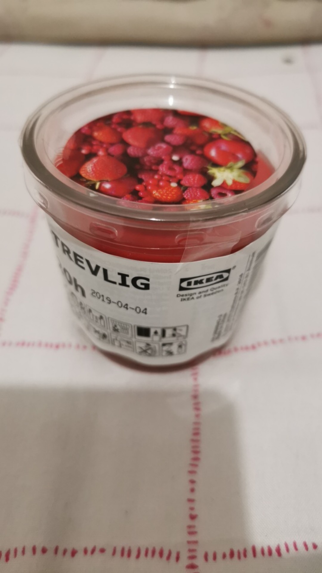 1.lilin Aromaterapi Strawberry,berry W/ Gelas 7 Cm,lilin Aroma Murah