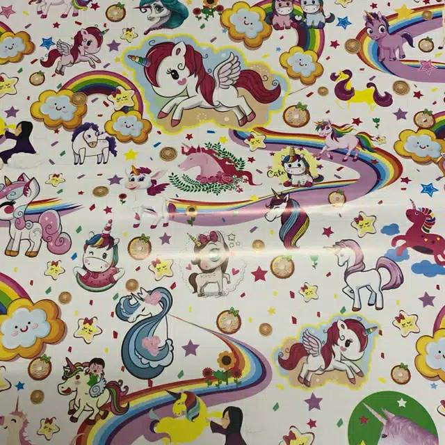 

UNICORN KERTAS KADO GLOSSY / KERTAS KADO TEBAL 1 LEMBAR