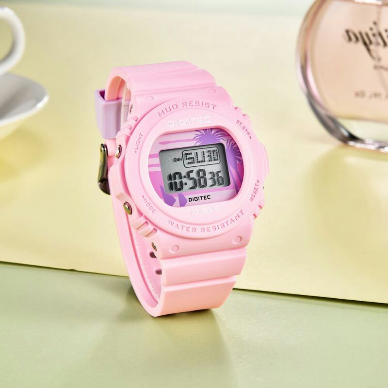 Jam Tangan Cewek Digitec 7110 Original / DG 7110 jam tangan wanita Digitec 7110 Digital strap rubber