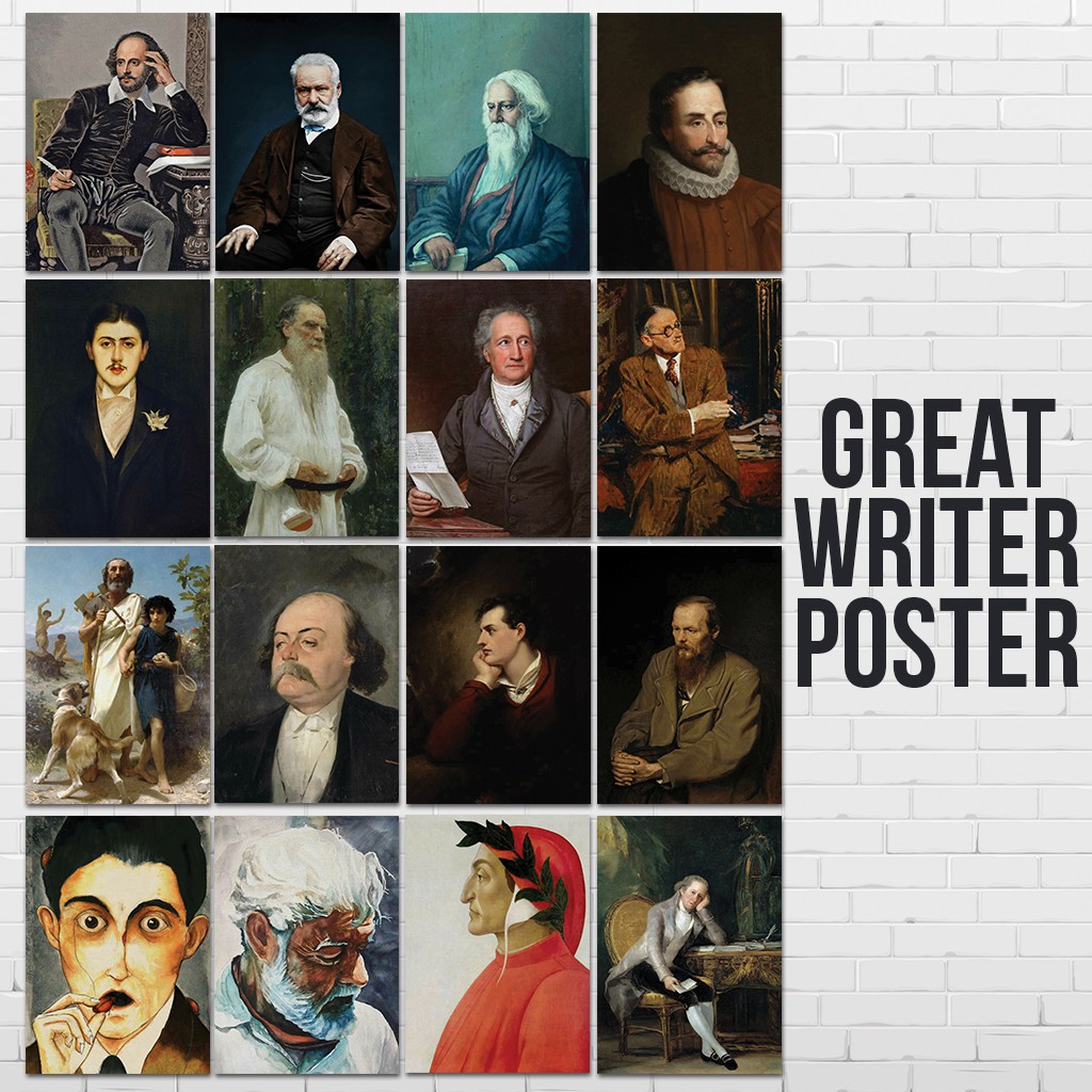 

Great Writer Portrait Poster (1 Paket isi 16 Pcs Ukuran A5)