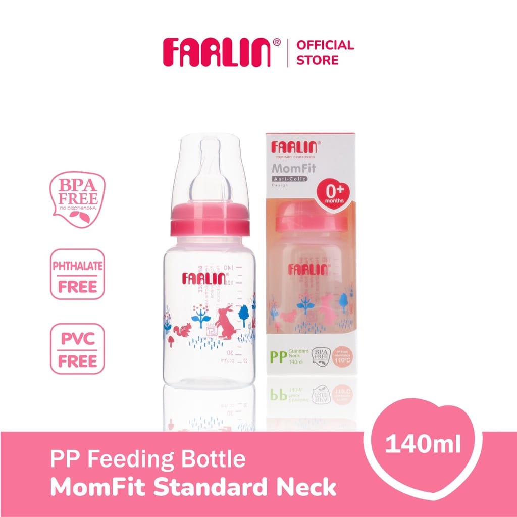 BOSU360 FARLIN BOTOL SUSU MOMFIT PP STANDARD NECK FEEDING BOTTLE