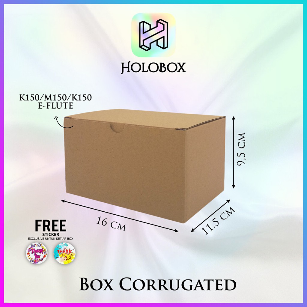

Box/Dus/Kotak Polos/Packaging/Corrugated/Serbaguna Uk.16x11.5x9.5