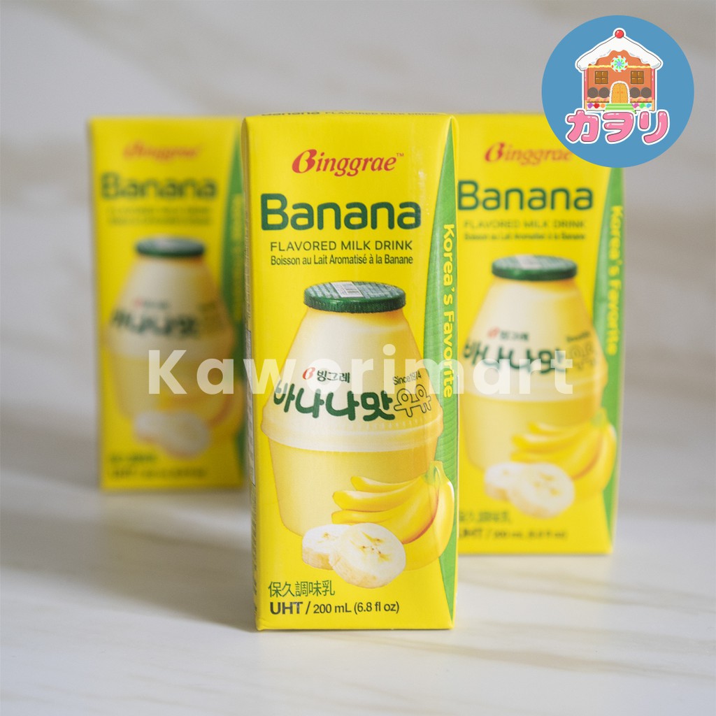 

BINGGRAE BANANA MILK 6PCS / SUSU PISANG KOREA 6PCSx200ML