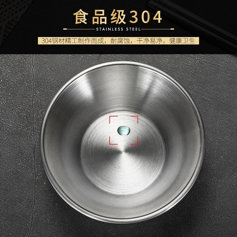 Stainless Steel Sauce Dishes Food Dipping Bowls Round Seasoning Dish Saucer Appetizer Plates