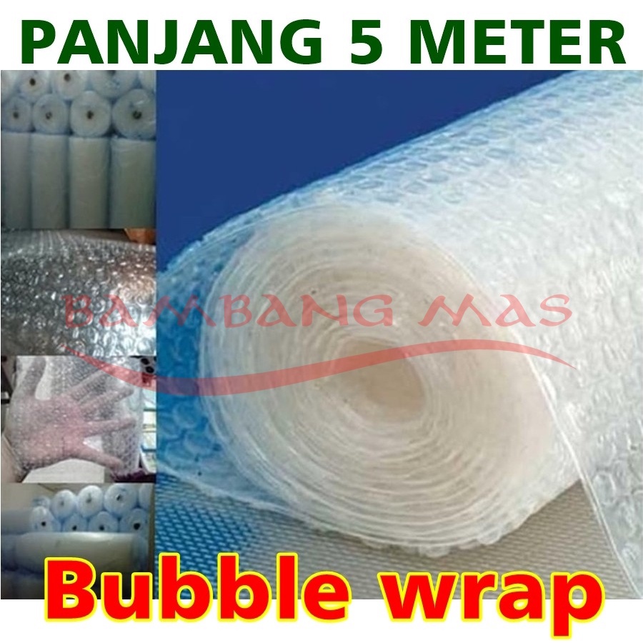 

MURAH Plastik bubble wrap gelembung 5 meter pelindung pengaman peking olshop