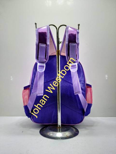 Tas Sekolah SD Gliter lampu kedip besar.
