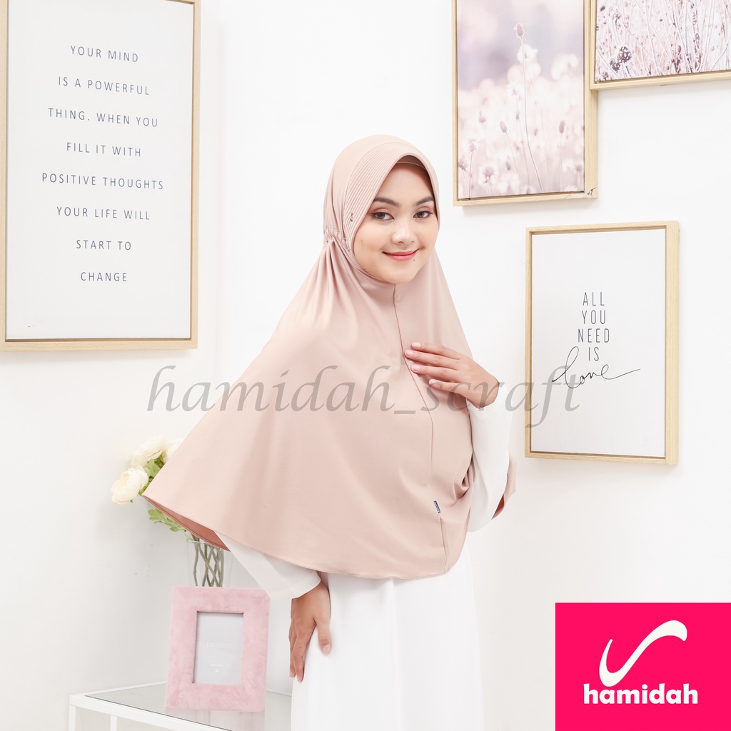 HIJAB BERGO SERUT TALI HAMIDAH ORIGINAL BAHAN JERSEY