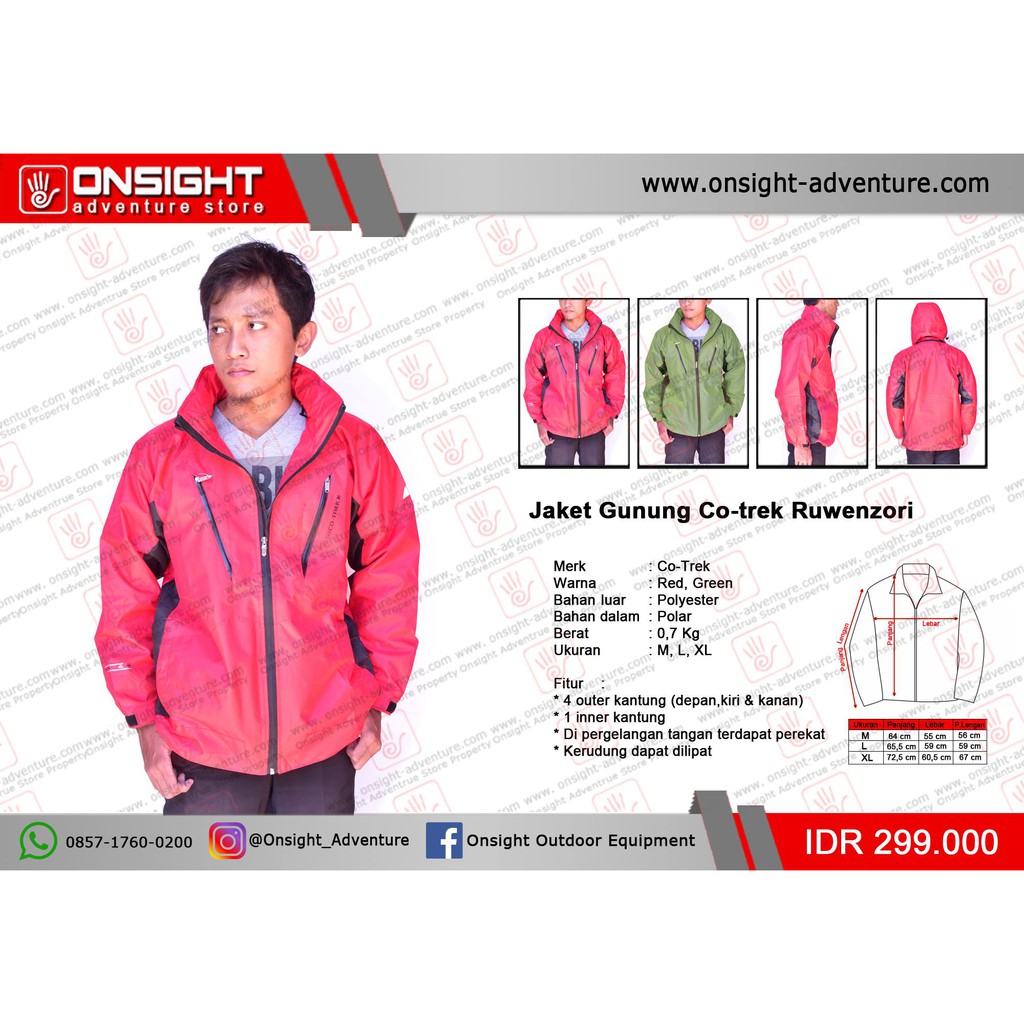 Jaket Gunung Co-Trek Ruwenzori