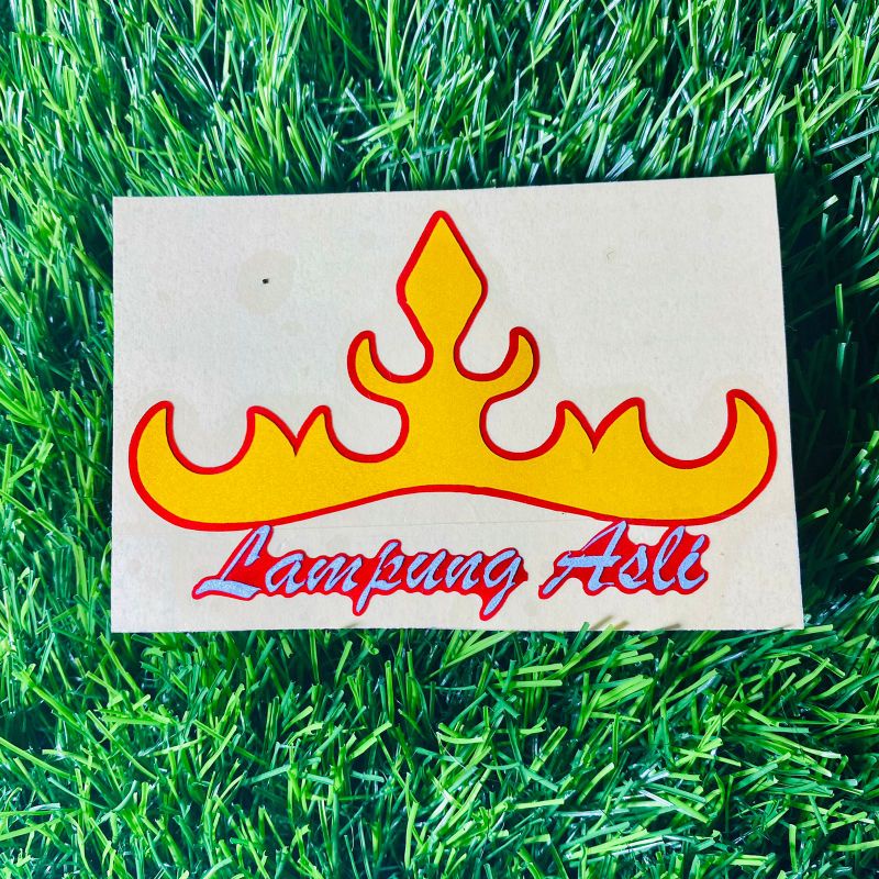 Stiker logo lampung cuting sticker lampung asli