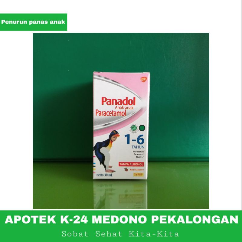 Panadol anak-anak 1-6 tahun /obat demam/pereda nyeri/ obat sakit gigi