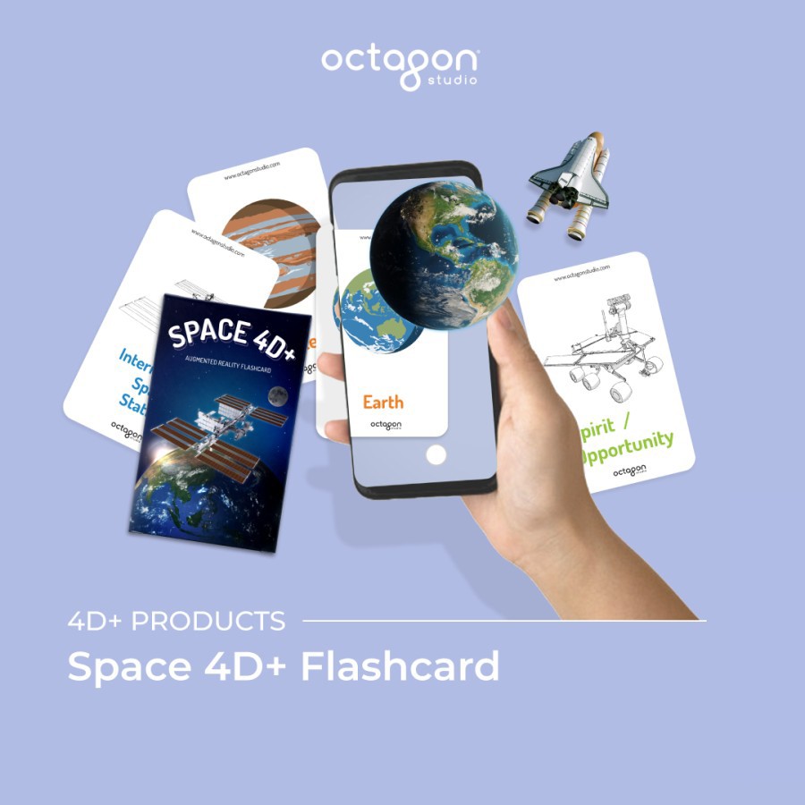 Kartu 4D+ Flashcard Octagon Studio Mainan Edukasi Anak