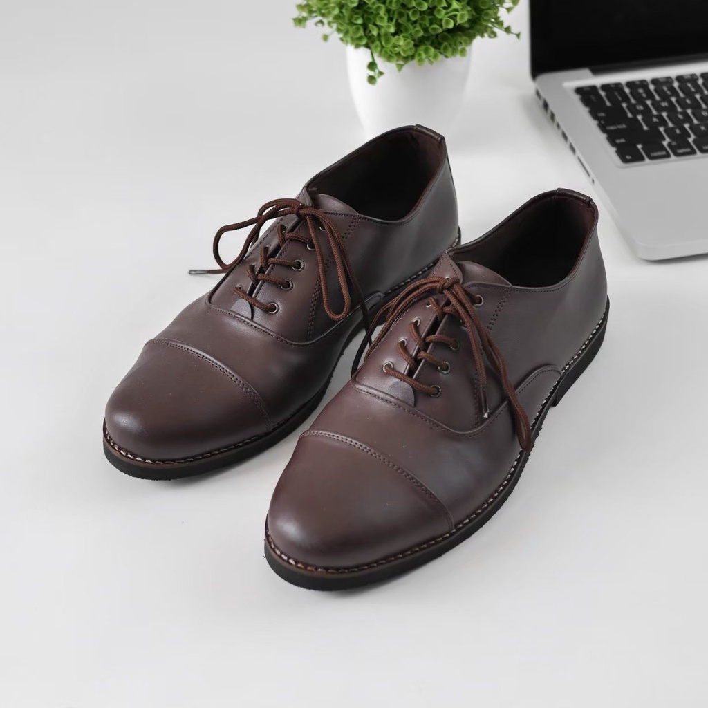 HARRISON SERIES ORIGINAL x JACK Sepatu Formal Hitam Tali Pria Pantofel Kerja Kantor Dinas Resmi Guru Kantoran Pesta Undangan Wedding Kondangan Nikah Wisuda Kuliah Casual Derby Oxford Semi Kulit Premium Footwear Big Size Jumbo Ukuran Besar 44 Keren Terbaru