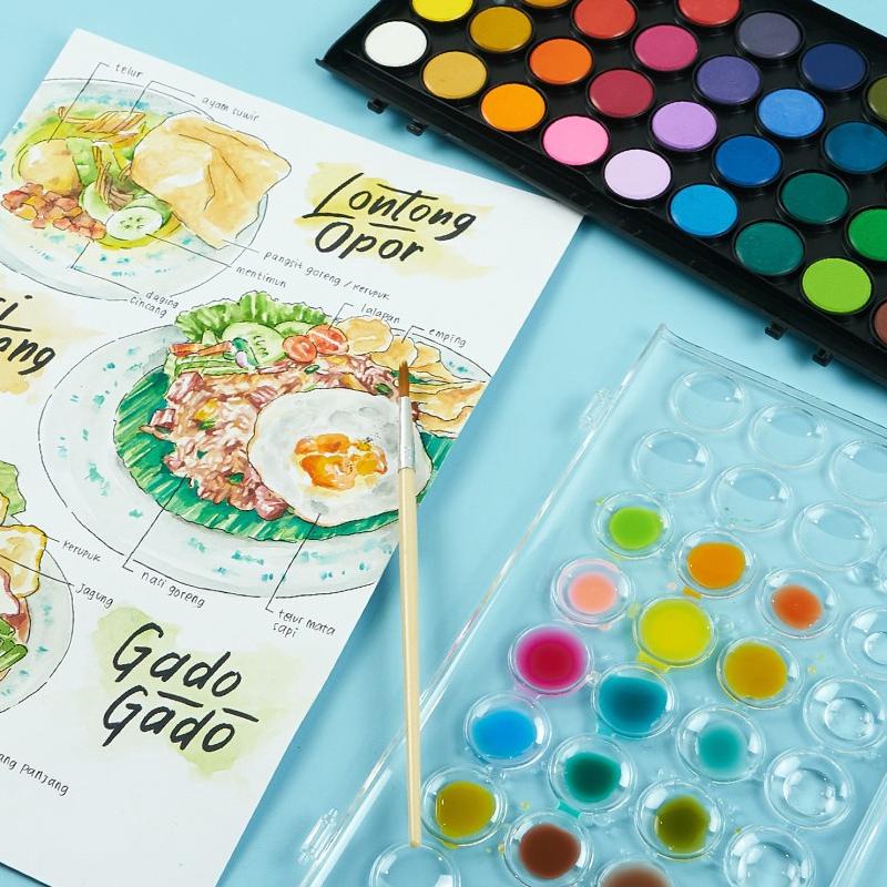 

New - Joyko Watercolor Set 36 / 48 - Cat Air Joyko Set 36 / 48 Warna WC-3-36 / WC-3-48 ,,