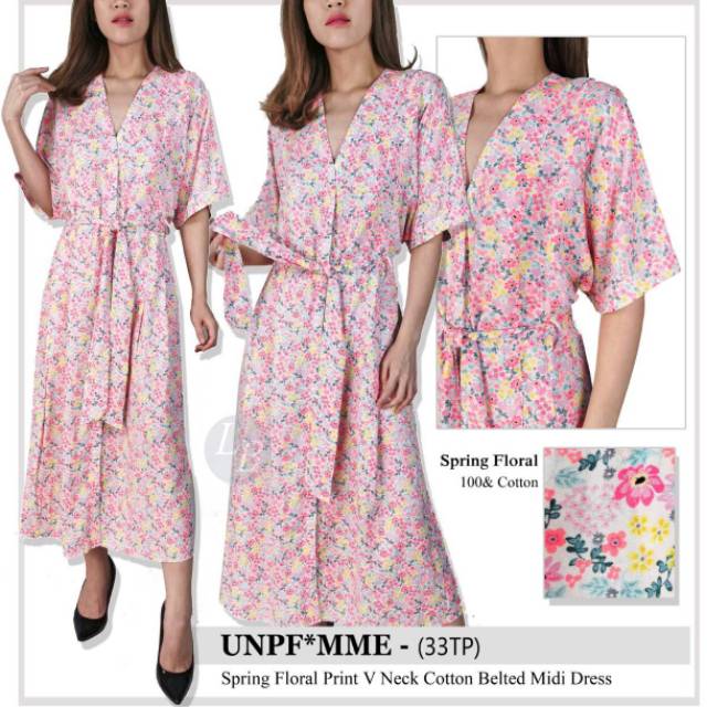 Unpeu Femme floral midi dress