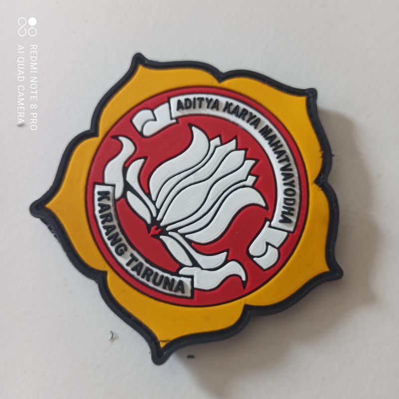 PATCH RUBBER KARANG TARUNA / TEMPELAN PEREKAT VELCRO AKSESSORIS