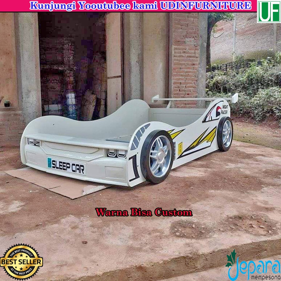 Tempat Tidur Anak Karakter Mobil Balap, Ranjang Tidur Anak Cowok Karakter Mobil