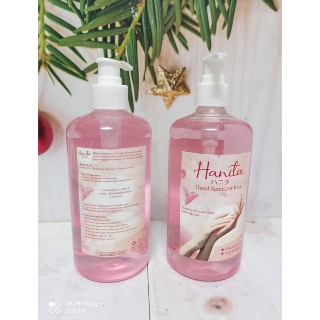 Hand Sanitizer Hanita Cair 500 ML -  Cepat Menyerap dan Tidak Lengket dikulit