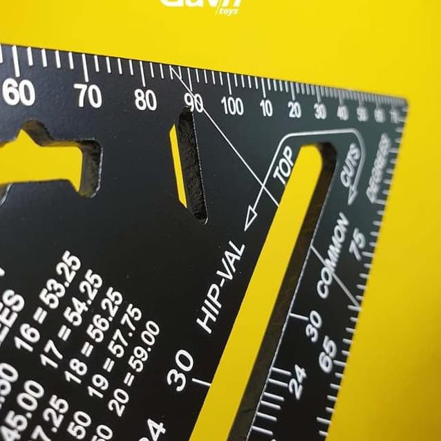 

Terlaris-251 Speed Square 7 inch Woodworking Penggaris Siku Segitiga Tukang Hitam