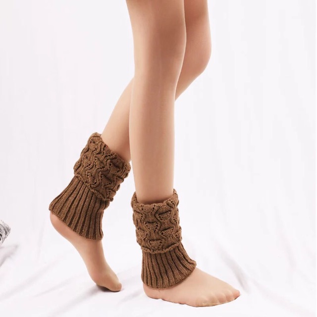 Leg Warmer Kroket Rajut Wool Penghangat Kaki Winter Musim Dingin