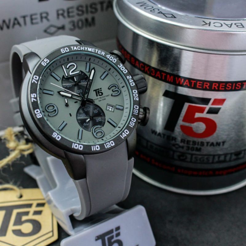 Jam T5 H 3450 original chronograph water resist free box