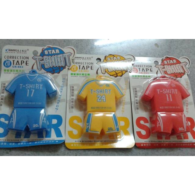 

Promo Correction Tape T Shirt Bola.. Bergaransi
