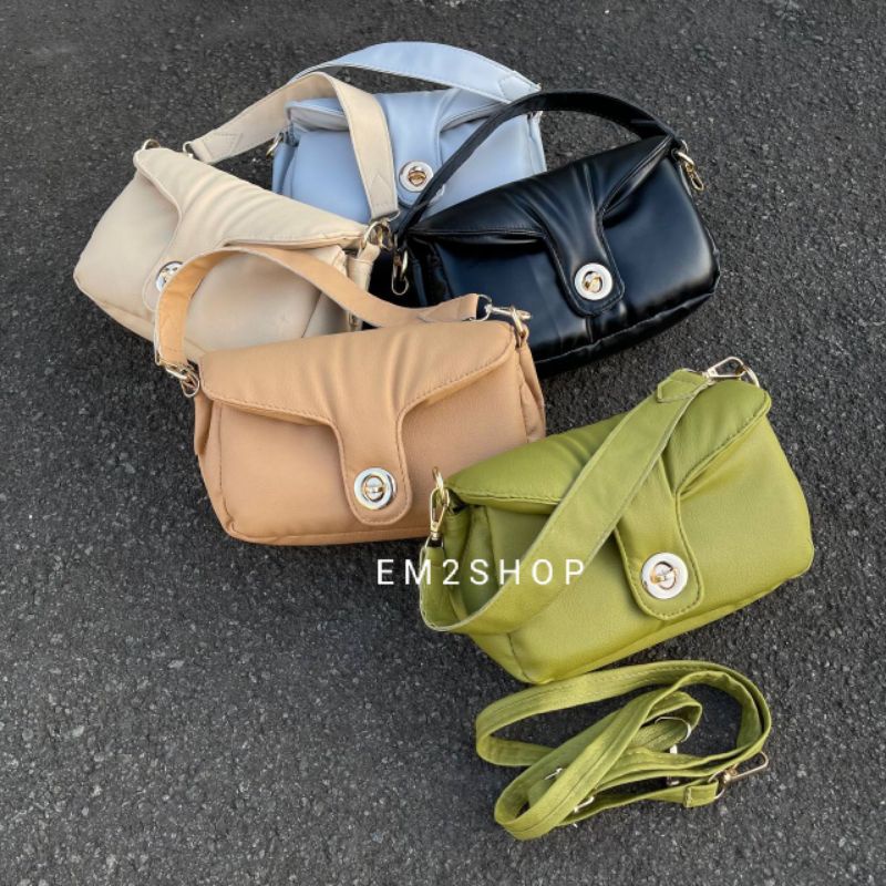 TAS WANITA PILLOW PUFFY BAG SLING BAG TERMURAH
