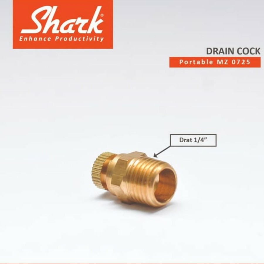 Drain Cock - Nepple Buang Air Compressor Shark tipe MZ 07-25