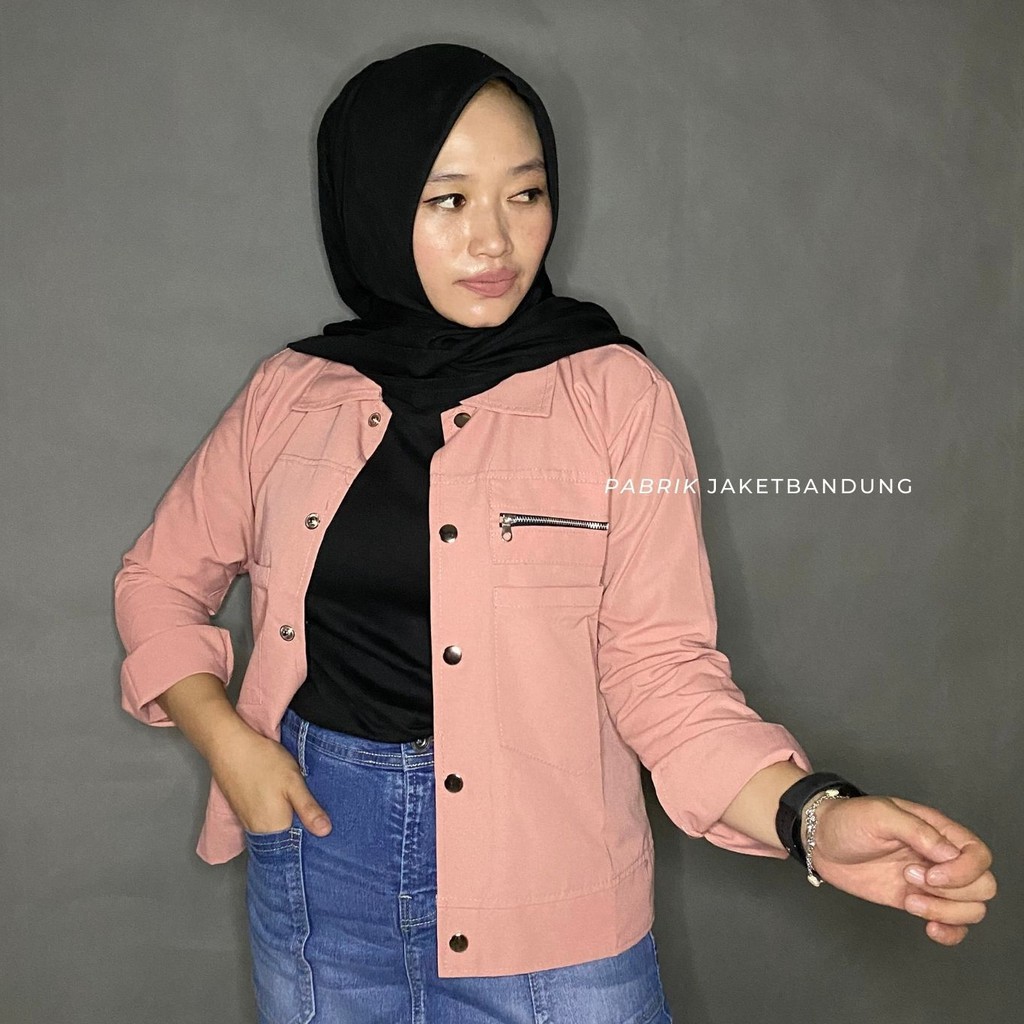 POLAND JAKET || POKET ZIPPY || JAKET WANITA