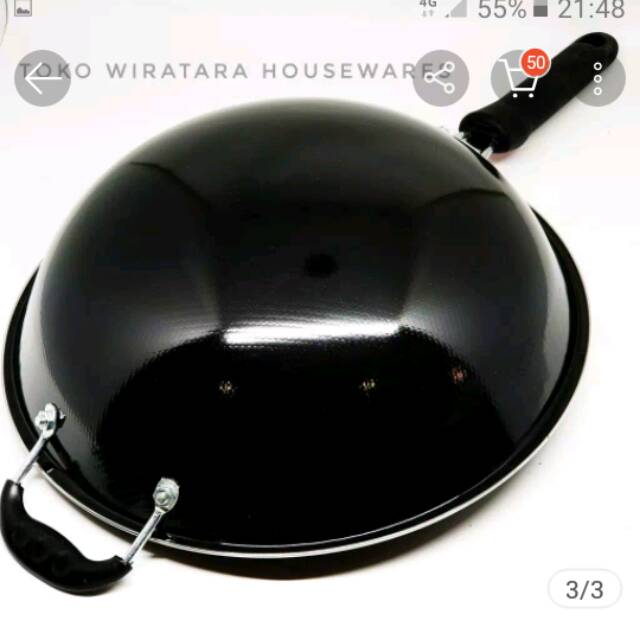 Wajan enamel gangang anti lengket dan anti gores