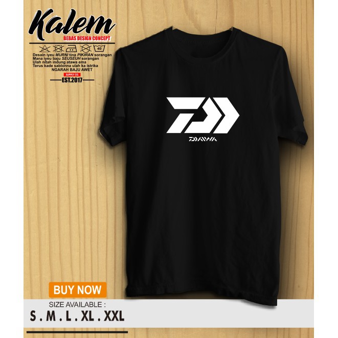 Kaos Baju Mancing DAIWA Logo simple Kaos Mancing Daiwa - KLMC    -hoream