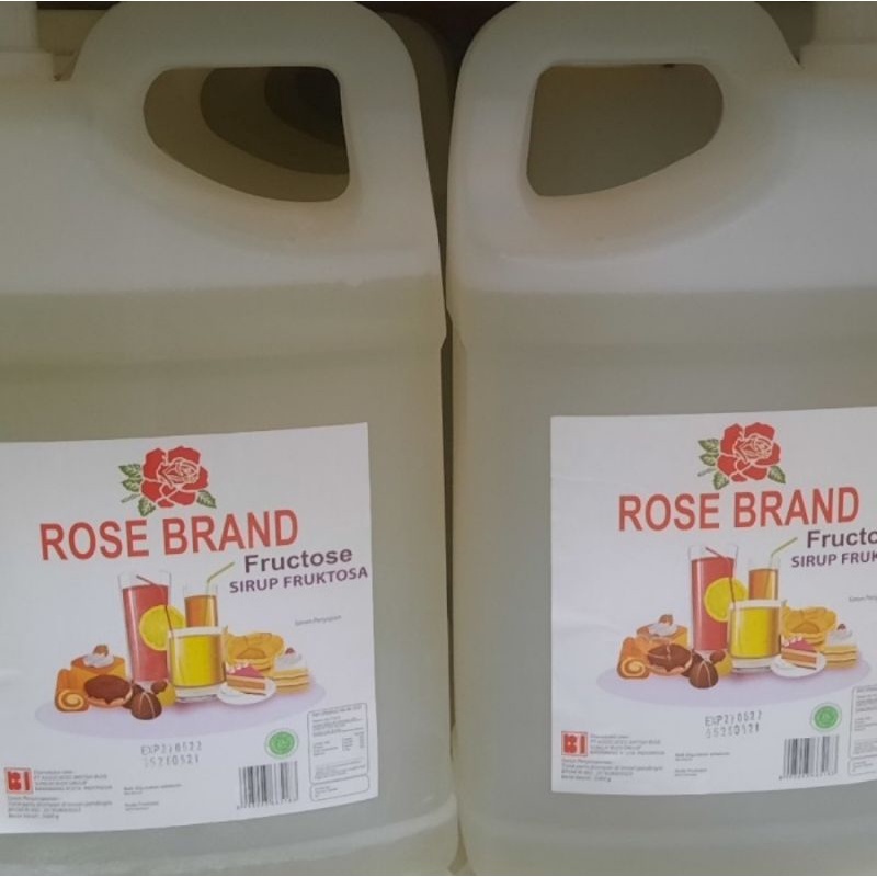 

sirup fruktosa gula rose brand 5 liter ( harga satuan )