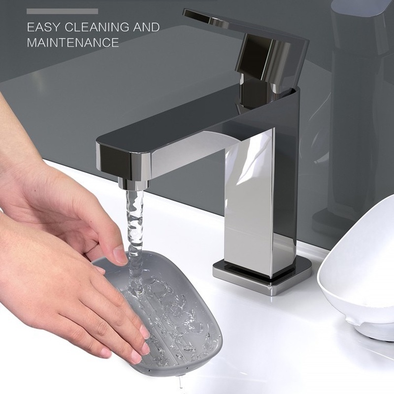 Rak Pengering Sabun / Spons Lapisan Ganda Dengan Suction Cup Kuat Untuk Kamar Mandi / Dapur