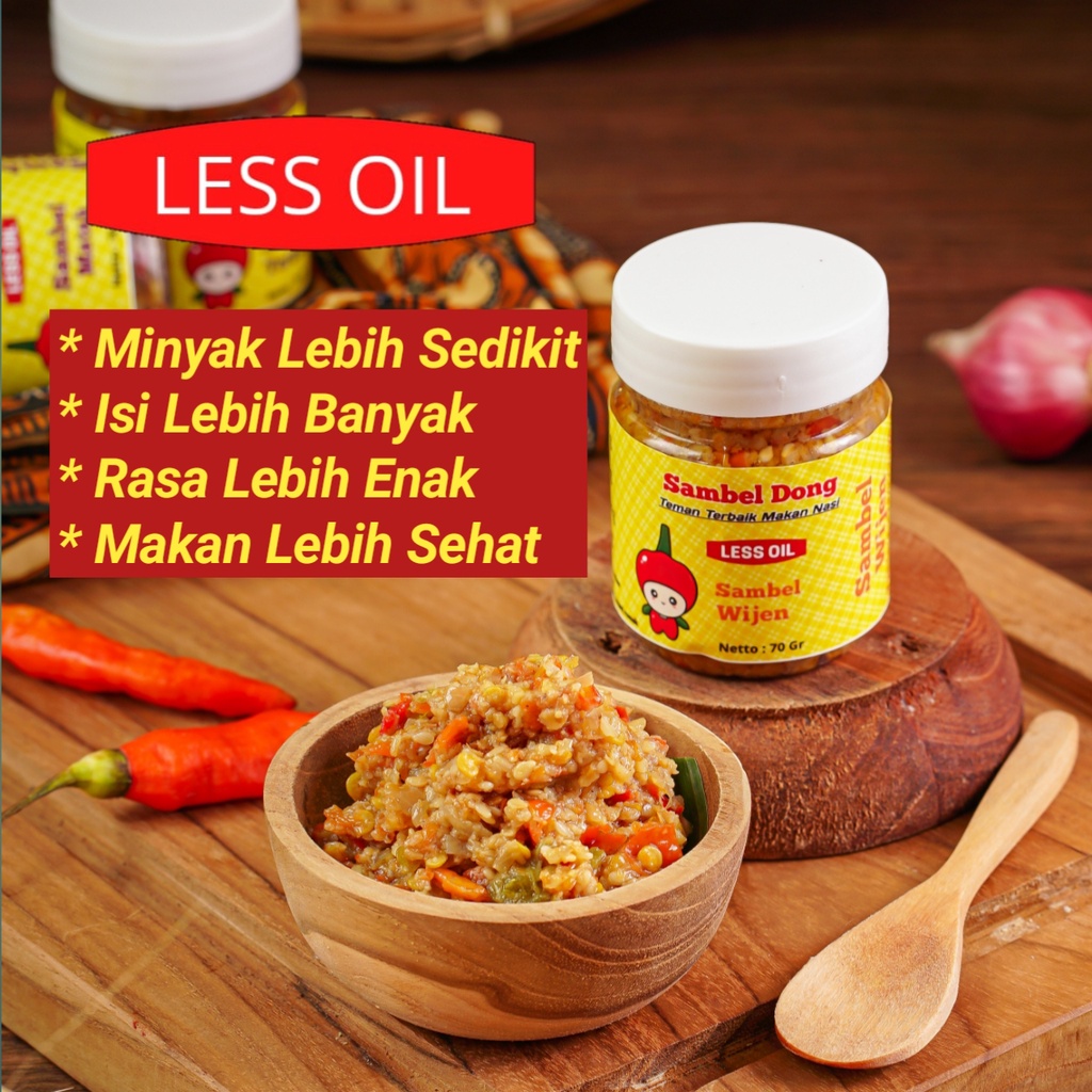 

Sambal Wijen Botol Kecil Homemade, Less Oil, Enak Kualitas Premium, Isi Sebotol Penuh, Minyak Sedikit, Pedas Gurih Bikin Nagih, by SAMBEL DONG