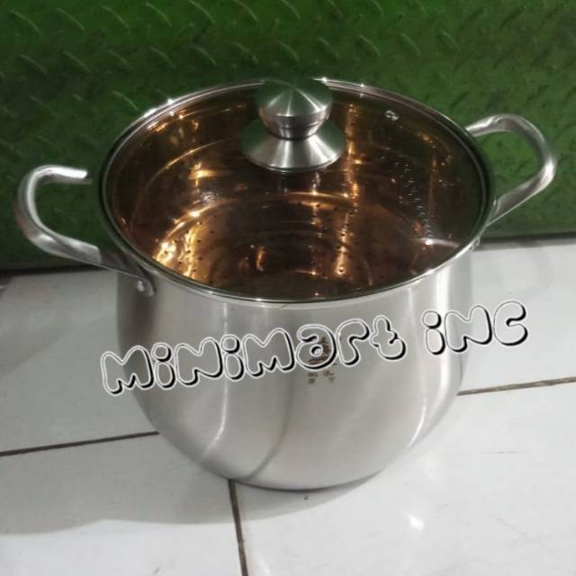 Panci Kukus Steamer Soup Stainless 22cm