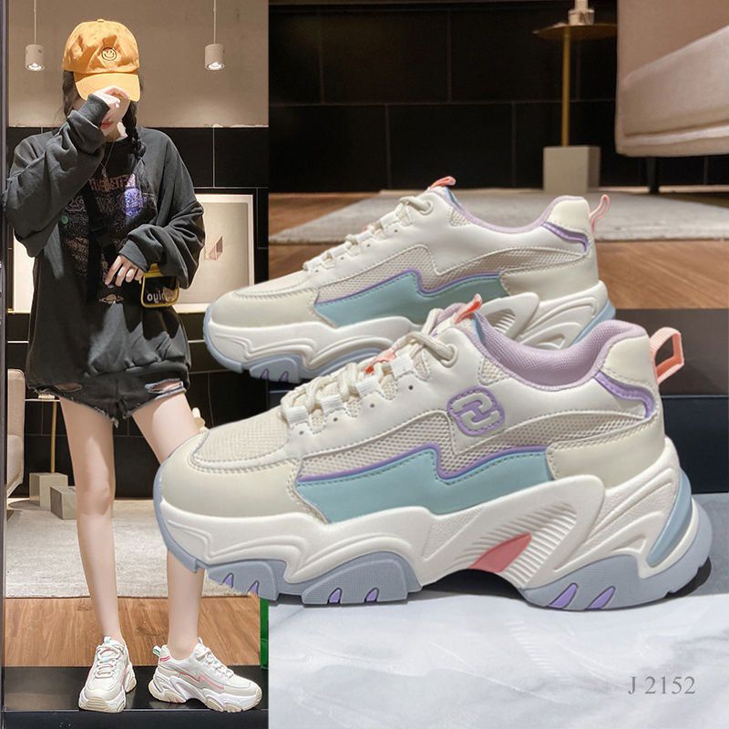 SEPATU WANITA SNEAKER ALA FASHION KOREA QOMAR 2152