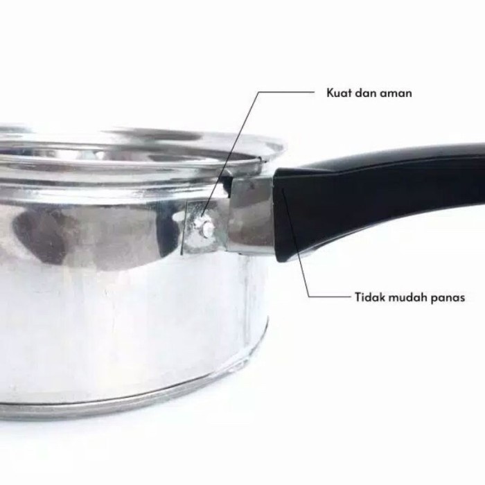 PMR16 - Panci Masak Stainless Steel Serbaguna 16cm