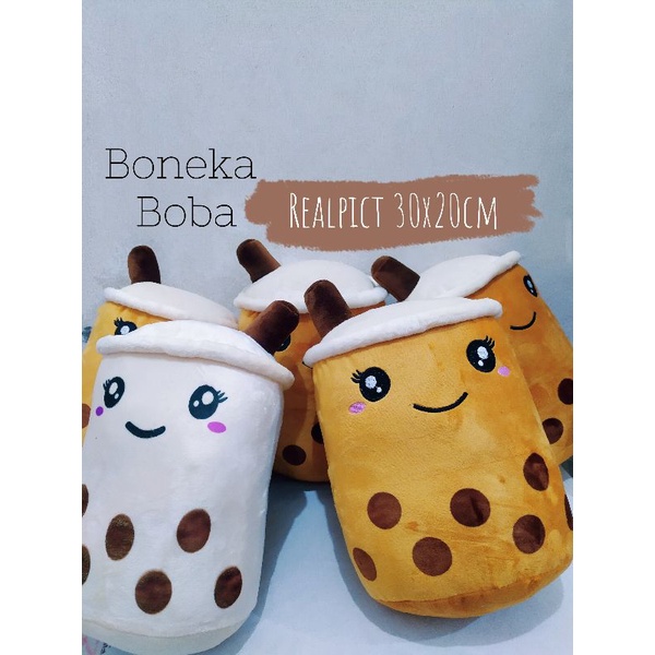 BONEKA BOBA - BUBLE MILK - BONEKA LUCU Uk 30x20Cm