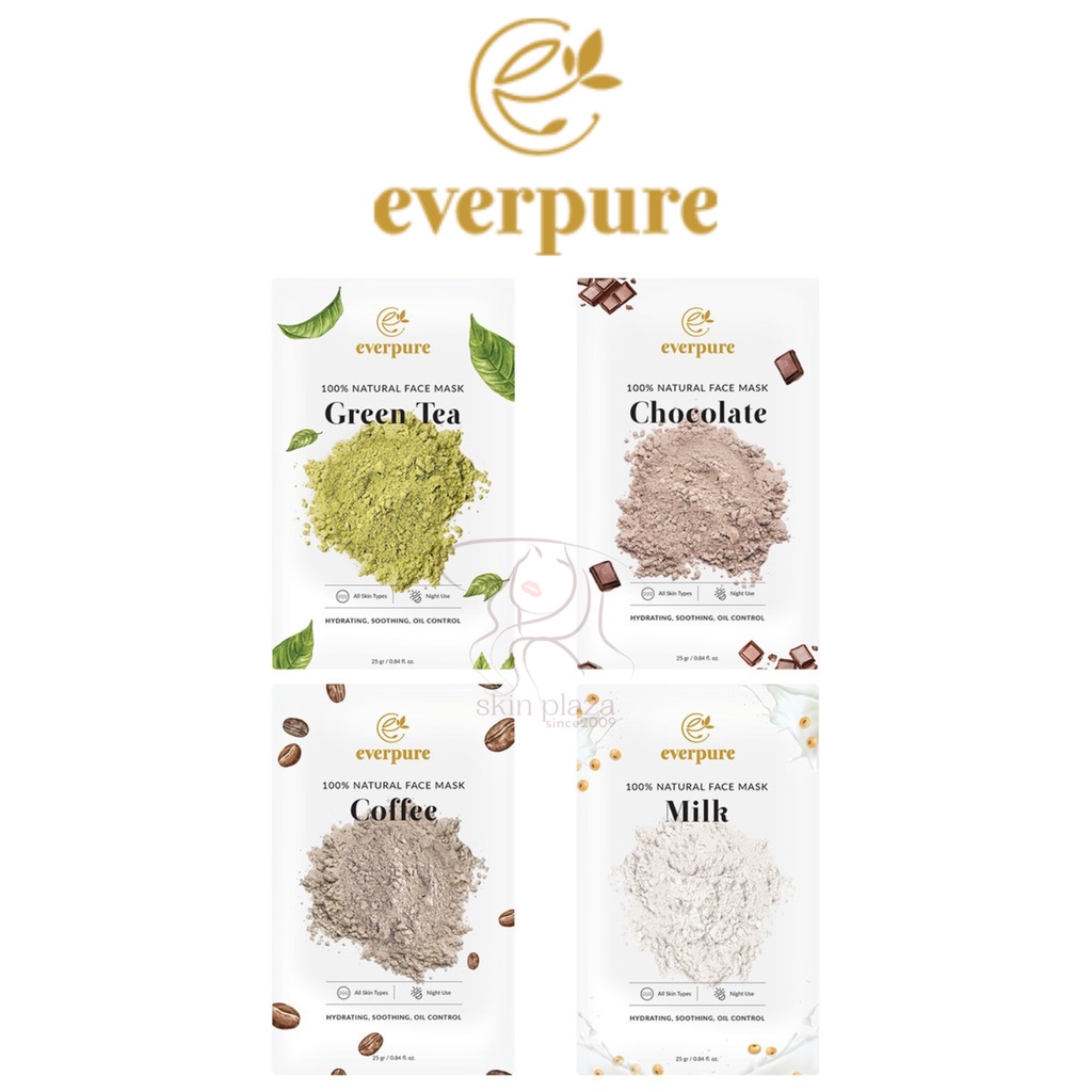 EVERPURE 100% Natural Face Mask Masker Bubuk 25gr