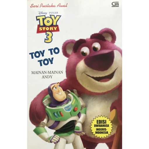Buku Seri Pustaka Awal Disney Pixar Toy Story 3 Toy To Toy (Mainan-Mainan Andy) Edisi Dwibahasa