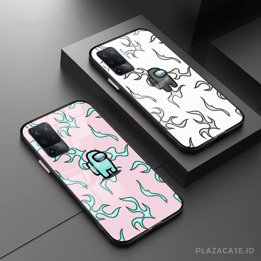 Among Us Softcase Glass [K77] for ALL TYPE A15 RENO 4F V20 V20 SE A53 C17 RENO 4 REALME 7i Y30 A73