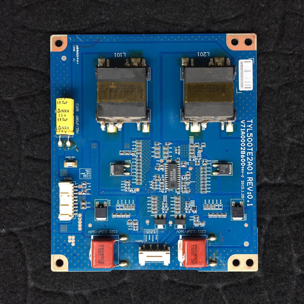 BALLAST - INVERTER BACKLIGHT TV TOSHIBA 50L4300VJ - 50 L - TYL500TE2A01 REV : 0.1 V710002860094V-0