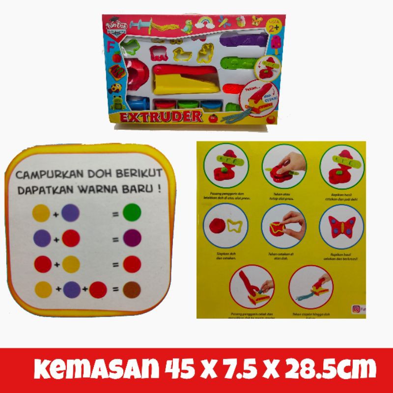 Mainan Lilin Fun-doh Play &amp; learn Extruder