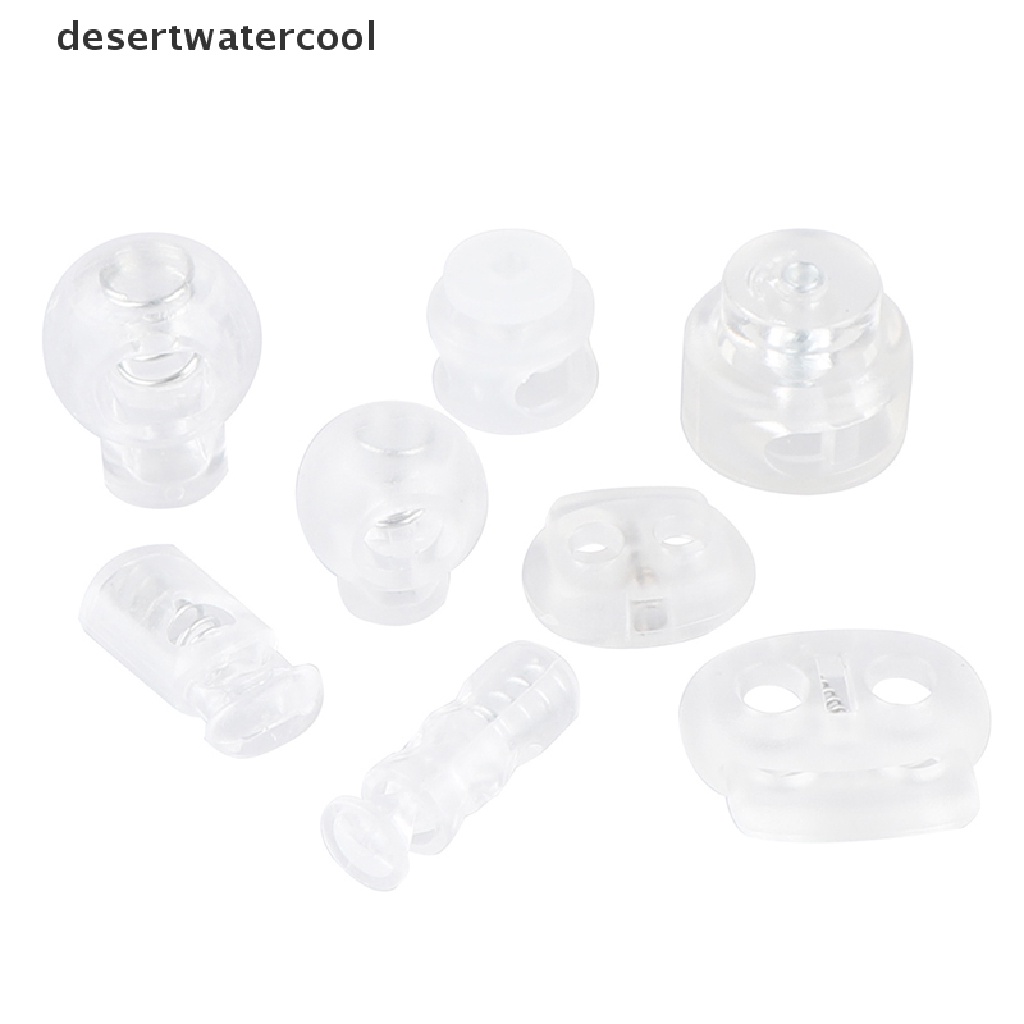 Deid 10pcs Stopper Ujung Tali Sepatu Diy Bahan Plastik