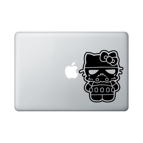 Sticker Laptop Apple Macbook 13' Decal - Darth Kitty