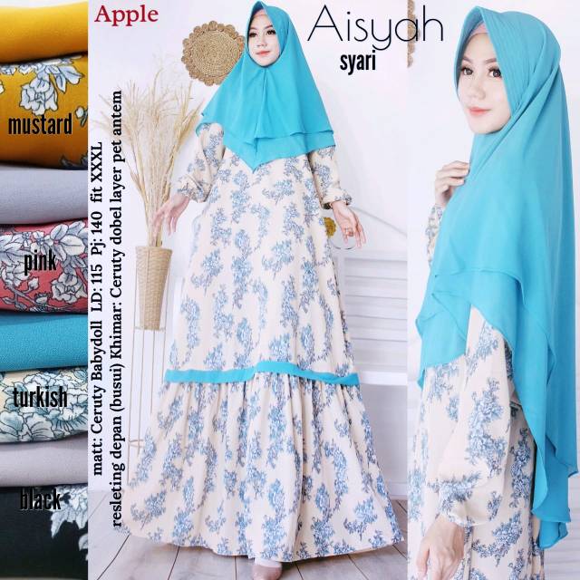 Aisya syar'i pakaian wanita