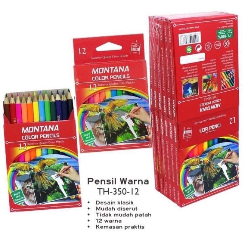 

Q440 - Pencil Warna 12 Pcs / Pensil Warna Milton Pendek / Pencil Colour