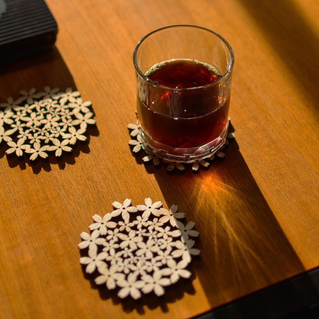 ERGOO Tatakan Gelas Kayu Ergoo / Wooden Coester