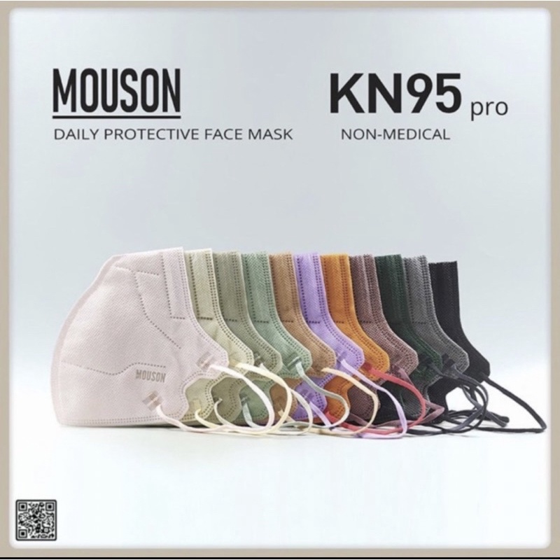 Masker KN95 MOUSON PRO emboss MOUSON isi 10 pcs